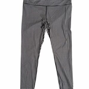 Glyder Womens Black and White Checkered athletic Leggings